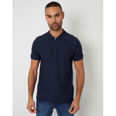 Threadbare Блуза с яка Threadbare Men's Westbank Short-Sleeve Polo Shirt - Navy