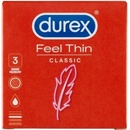 Kondómy, prezervatívy Durex Feel Thin Classic 3 ks