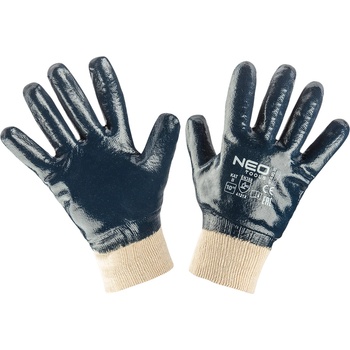 NEO TOOLS Работни ръкавици, памучни, с изцяло нитрилно покритие, 4121x, размер 10 97-630-10 (97-630-10)