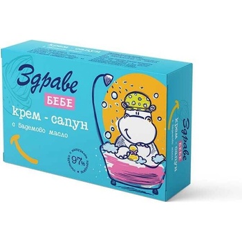 Здраве Крем Сапун ЗДРАВЕ БЕБЕ с Бадемово масло 75 г (а-78654)