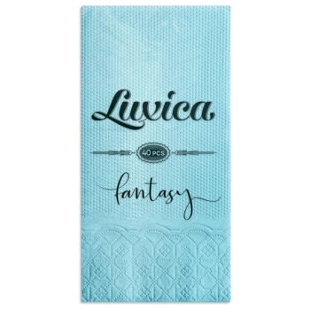 Luxica® Fantasy - салфетки Caribbean sea с дискретен релеф и фин бордюр 2 слоя | 40 броя Сгъвка 1/8 (92092020)