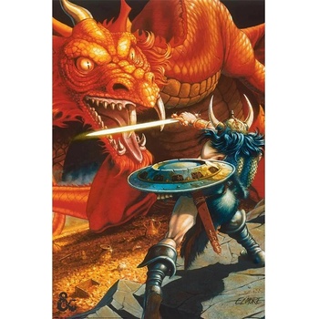 Pyramid International Plagát Dungeons & Dragons - Classic Red Dragon Battle