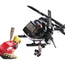 Sluban B0651 Policie Helikoptéra a zlodějka na skútru