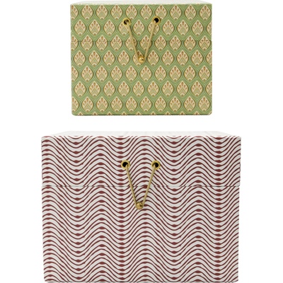 House Doctor Кутии за съхранение House Doctor Keep червени и каки 2 бр (202740377)