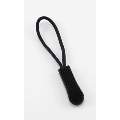 Prívesok na zips - čierny - rozmer 6 cm x 2,4 cm x 0,8 cm