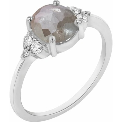 Eppi Prsteň so salt and pepper diamantom Mirko R43375