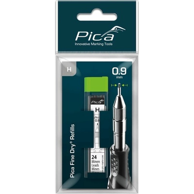Pica Náhradní tuhy do mikrotužky FINE DRY - H + 2* náhradní guma 7050/SB