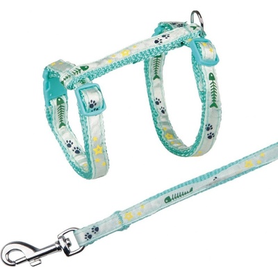 Trixie postroj s vodítkem pro kočky pošitý stužkou 22 - 36 cm 10 mm – Sleviste.cz