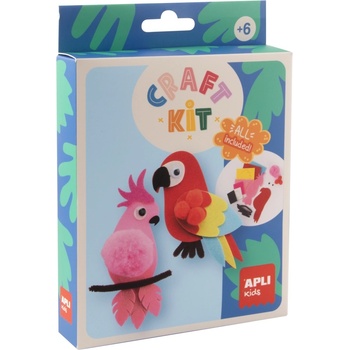 APLI Творчески комплект Apli Kids - Папагали от филц (19883)