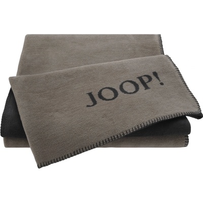 Biederlack JOOP! Uni Doubleface Taupe-Anthrazit pléd 150x200
