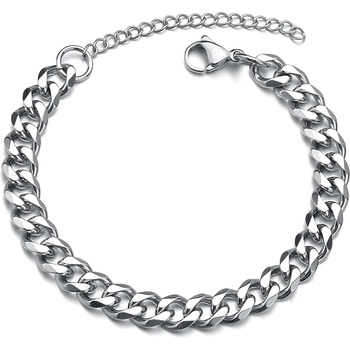 HARAHU Гривна на ръка to-34783 - Сребърна / 18+5см / 9мм kp34783 (to-34783)