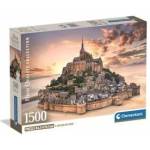 Clementoni -CLE puzzle 1500 Compact TheMountSaintMichRis. 31730