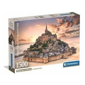 Clementoni -CLE puzzle 1500 Compact TheMountSaintMichRis. 31730