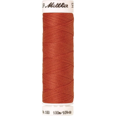 Nitě SERALON 100m na univerzální šití, polyester AMANN Mettler - více barev 6677: 0507 oranžovo červená