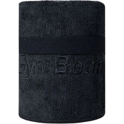 GymBeam Microfibre Sports Towel Medium Black [100 x 50 cm]