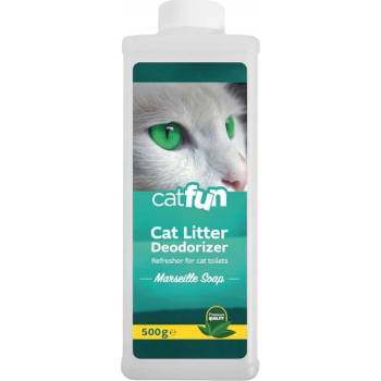 Granulát Catfun neutralizátor zápachu do toalety s vôňou Marseillského mydla 500 g
