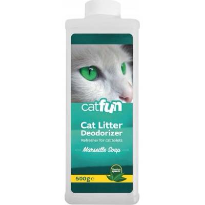 Granulát Catfun neutralizátor zápachu do toalety s vôňou Marseillského mydla 500 g