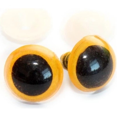 Bezpečnostní oči 14mm barevné žluté (1pár)