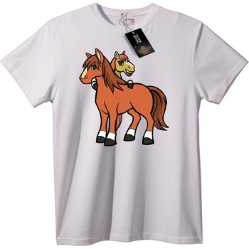 NOONEBRAND Тениска Кон и Конче - 2XL, White