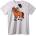 NOONEBRAND Тениска Кон и Конче - 2XL, White