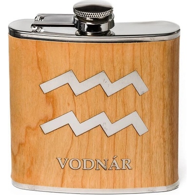 Ploskačka gravír znamenie zverokruhu Vodnár 180 ml