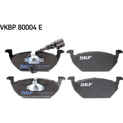 Sada brzdových destiček, vždy 4 kusy v sadě SKF VKBP 80004 E (VKBP80004E)