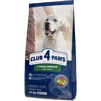 Club4Paws Premium dospelé veľké plemená kačacie 14 kg