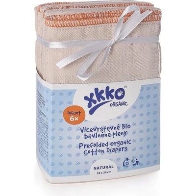 Kikko Vícevrstvé plenky XKKO Organic 4/8/4 Infant Natural