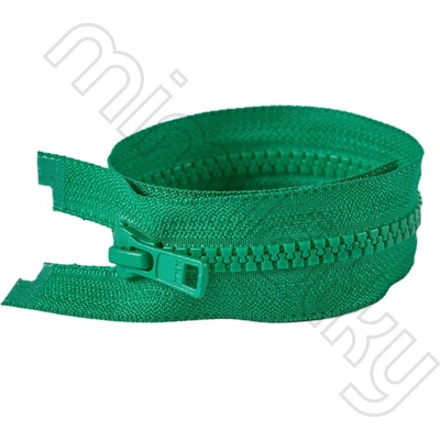 Zip kostěný dělitelný VISLON® trávově zelená 70 cm YKK