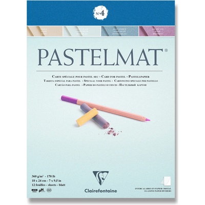 Clairefontaine Blok Pastelmat No.4 18 x 24 cm 12 listů 360 g