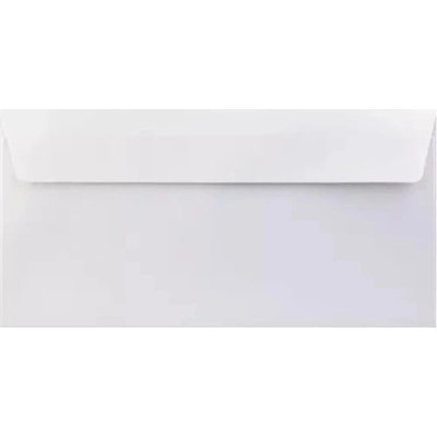 Metalická (perleťová) obálka biela DL (110x220mm) PS