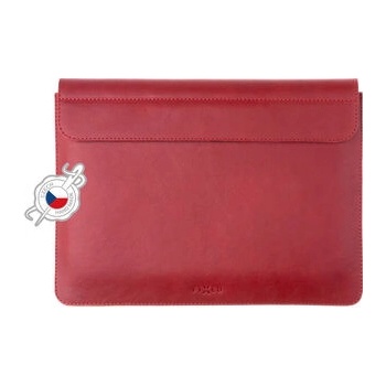 FIXED Oxford Kožené puzdro pre Apple MacBook 12 červená FIXOX2-MAC12-RD