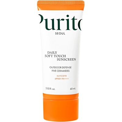 PURITO Daily Soft Touch Sunscreen SPF50+ PA++++ - Слънцезащитен крем 60мл