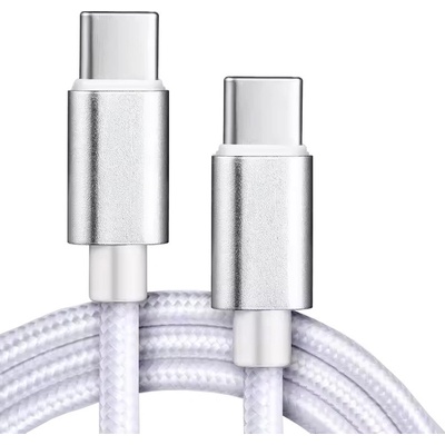 Rychlonabíjecí a datový kabel Madvell USB-C 60W 1 až 2 metry stříbrná Délka: 2 metry