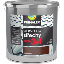 Primalex Metal 3v1 Farba na strechy metal 2,5L červenohnedá