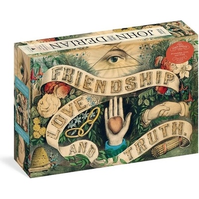 John Derian Paper Goods Friendship Love and Truth 1,000 dielov