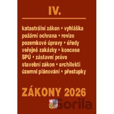 Zákony IV 2026 – Stavebnictví, půda - Poradce s.r.o.