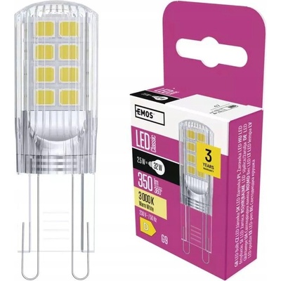 Emos LED žiarovka Classic JC 2,5W G9 teplá biela