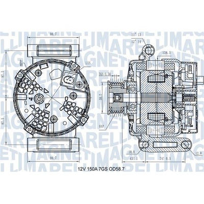 Generátor MAGNETI MARELLI 063731557610