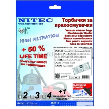 Image 1 of NITEC Торбички за прахосмукачки НИТЕК, код Т623