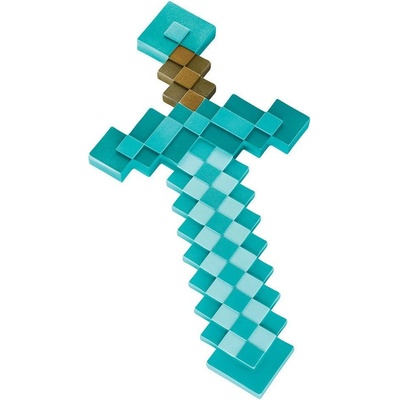 CurePink plastová replika meče Minecraft Diamond 51 x 25 cm DSG65684 – Hledejceny.cz
