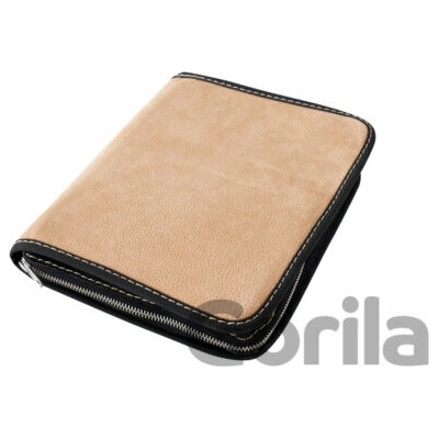 Macoli Hand Made Obal se zipem XL Medový semiš