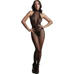 Le Désir Fishnet and Lace Bodystocking DES026 Black - superlove