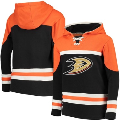 Fanatics dětská mikina Anaheim Ducks Asset Lace-Up Pullover Hoodie