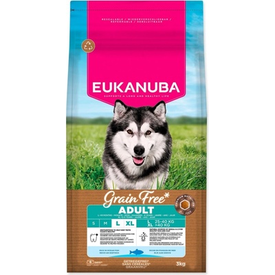 Eukanuba Grain Free Adult Large rich in Ocean Fish 3 kg