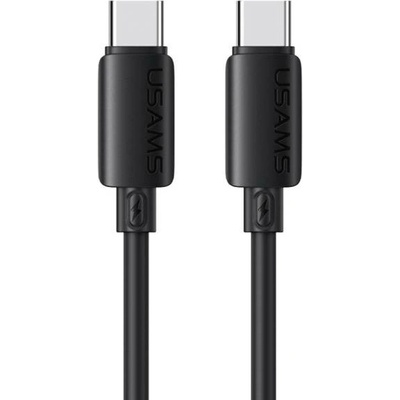 Usams SJ787 silikonový nabíjecí a datový - USB-C na USB-C 1m černý