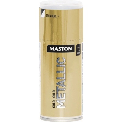 Maston Metallic lak v spreji 150 ml zlatý