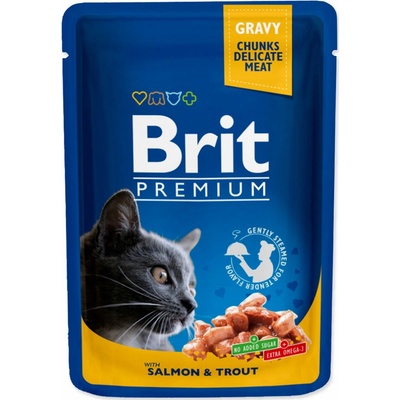 Brit Premium Cat Salmon & Trout 100 g – Zbozi.Blesk.cz