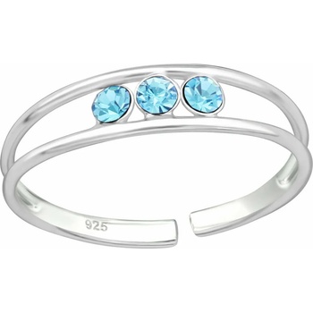 Image 1 of Bijutanki Сребърен Пръстен за Крак с Камъни