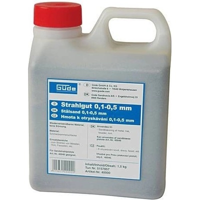 GÜDE Tryskací materiál 1,5 kg, (0,1-0,5 mm), 40000